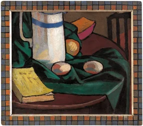 Still life - jug and eggs